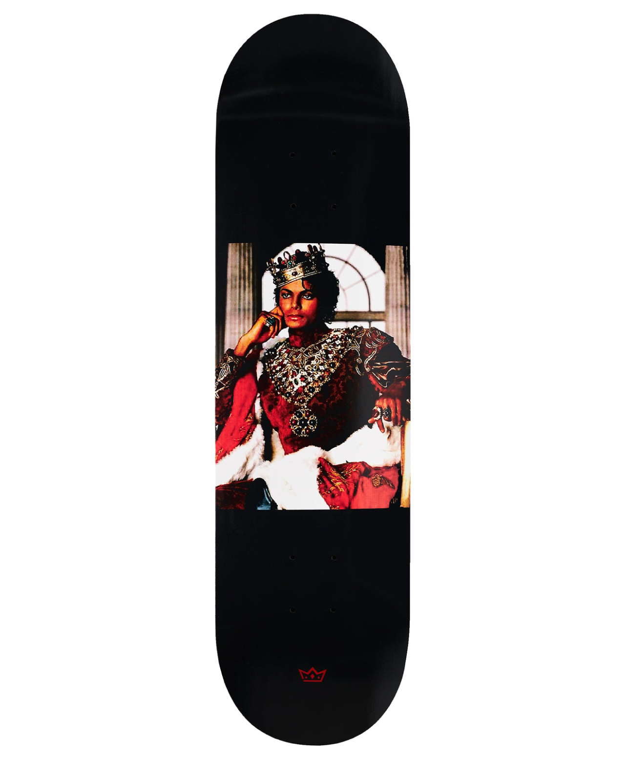 KING SKATEBOARDS TYSHAWN JONES APPLE HEAD SKATE DECK 8.18 BLACK