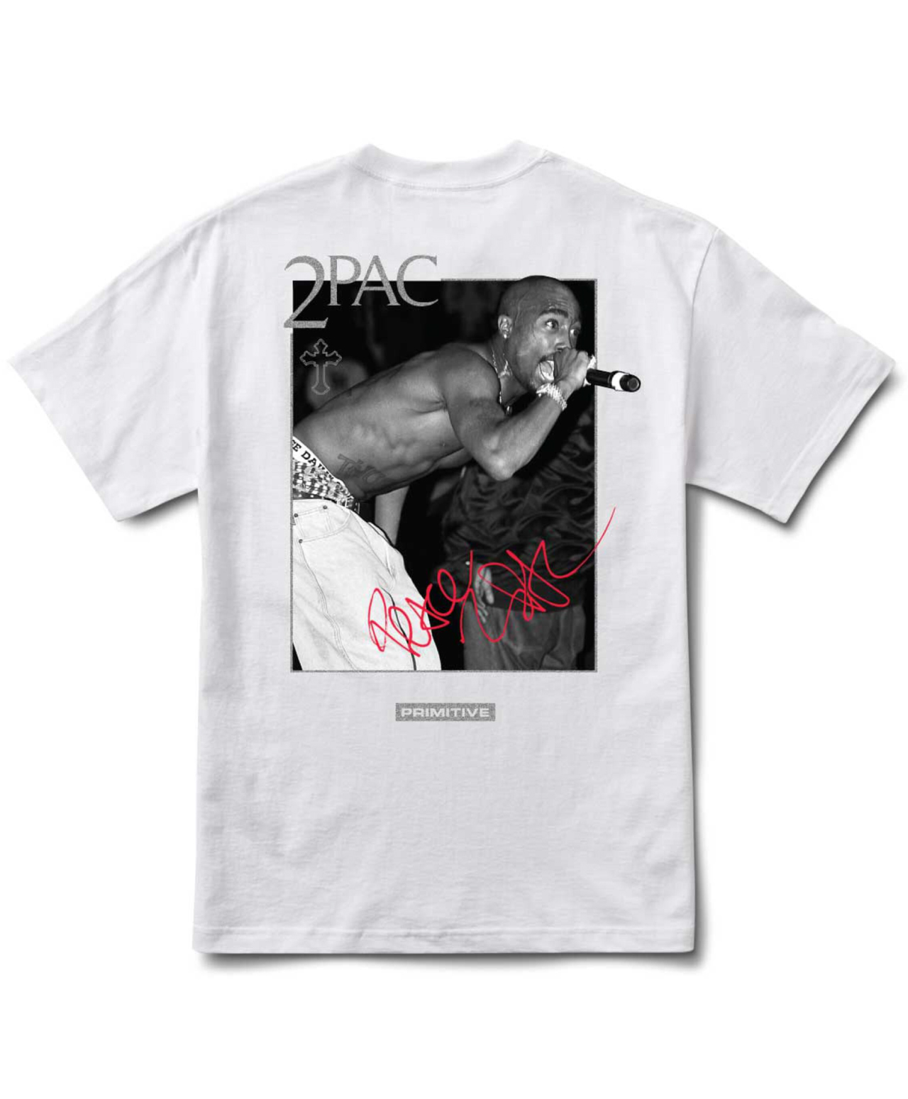 PRIMITIVE X 2PAC INJECTION ENCORE TEE WHITE