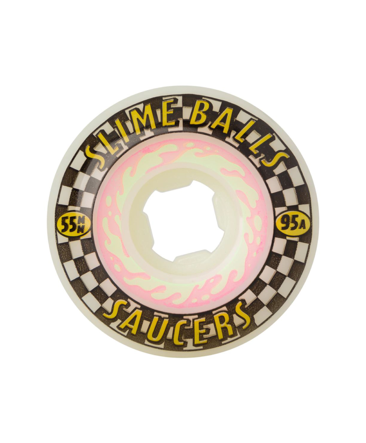 SLIME BALLS SAUCERS 95A 55mm WHEELS WHITE