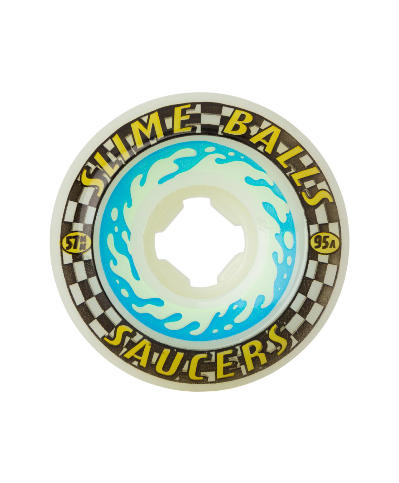 SLIME BALLS SAUCERS 95A 57mm WHEELS WHITE