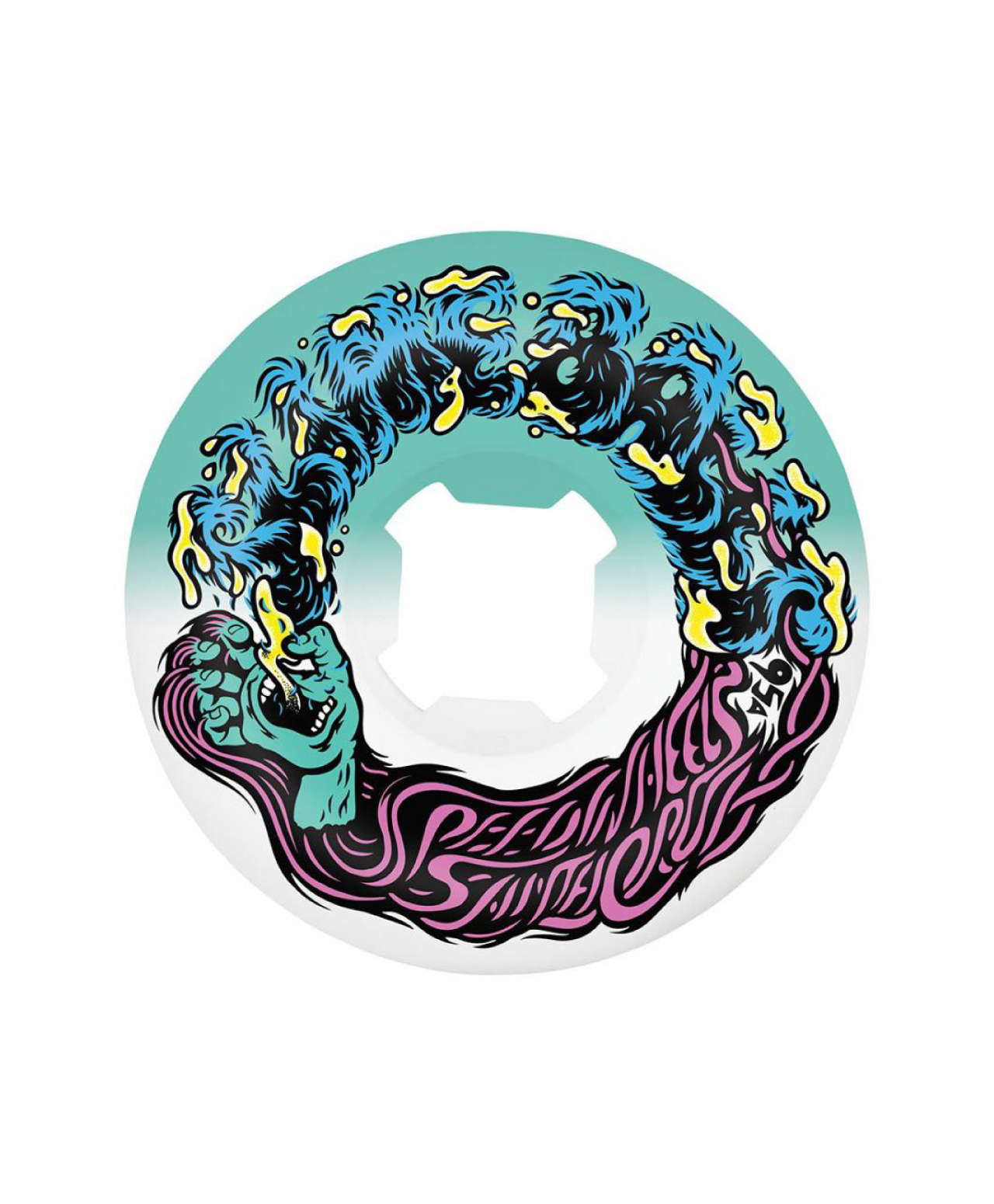 SLIME BALLS HAIRBALLS 50-50 95A 54mm WHEELS TEAL/WHITE