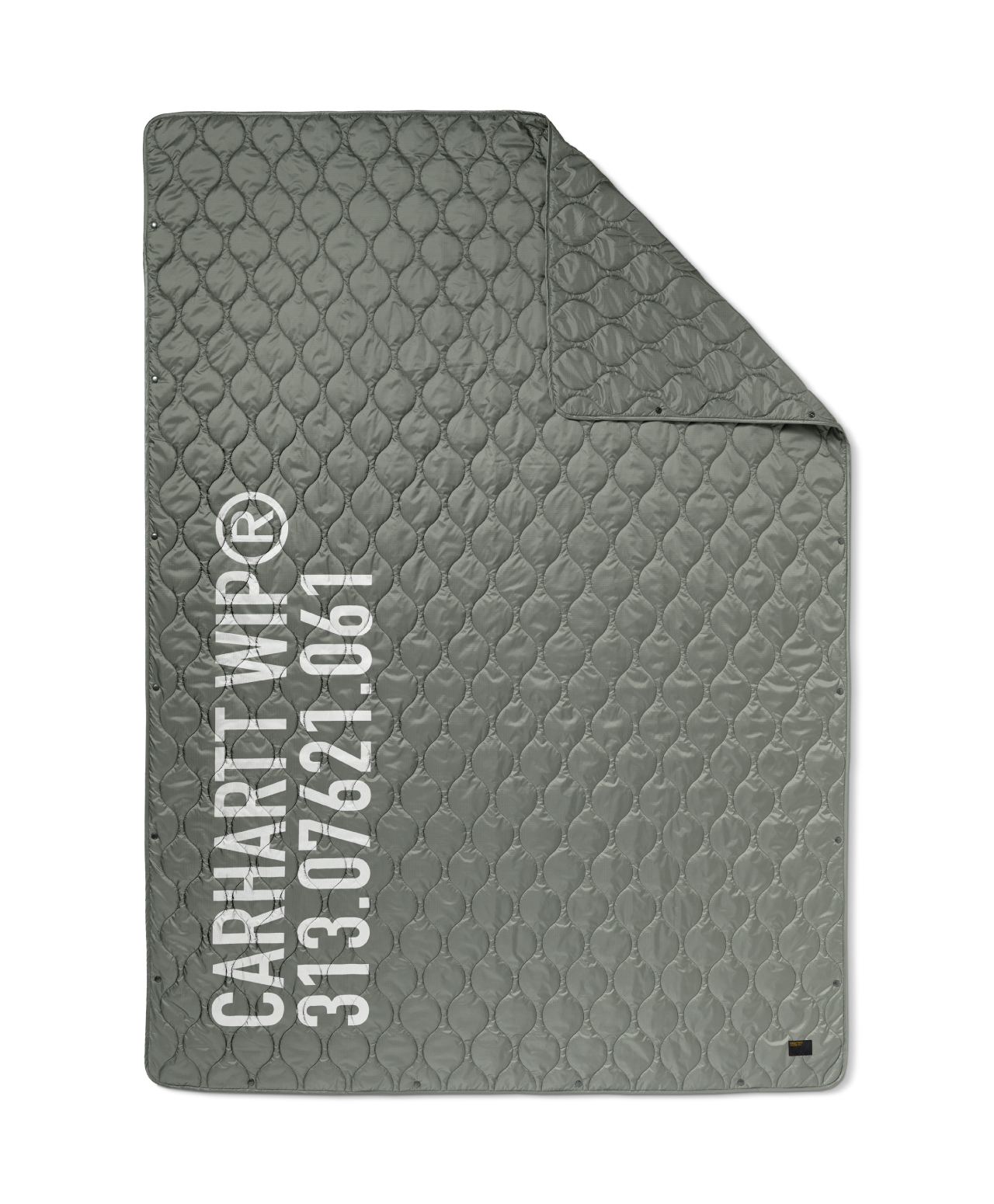 CARHARTT WIP TOUR QUILTED BLANKET SMOKE GREEN/REFLECTIVE