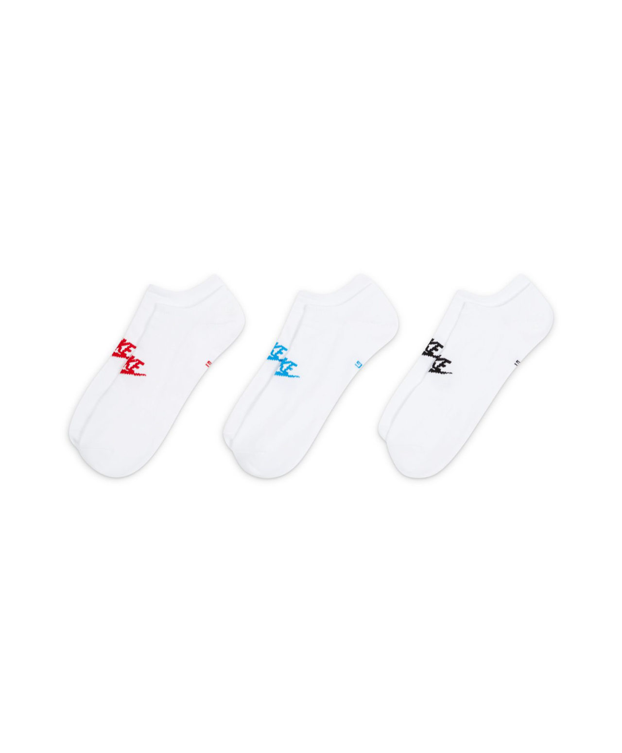 NIKE SPORTSWEAR EVERYDAY ESSENTIAL NO-SHOW SOCKS 3-PACK MULTI