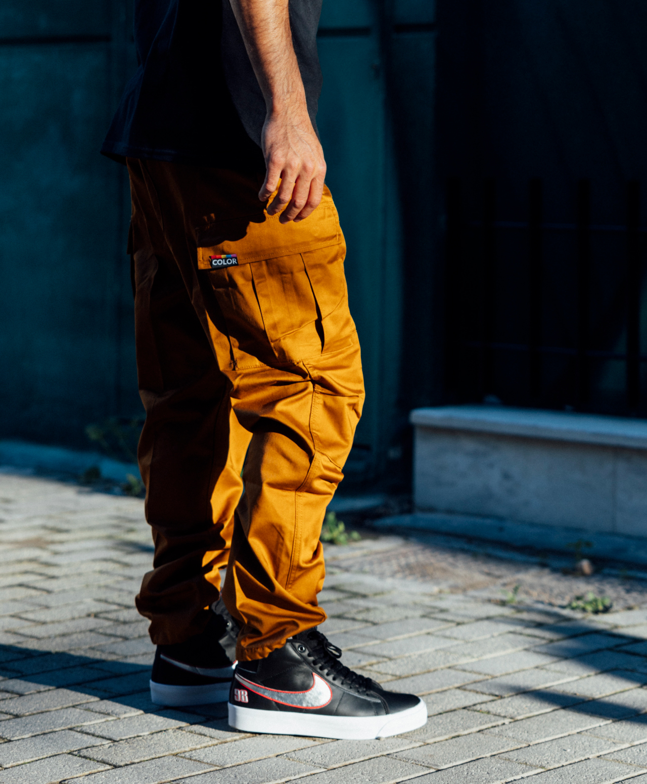 COLOR I-5 CARGO PANTS TOFFEE