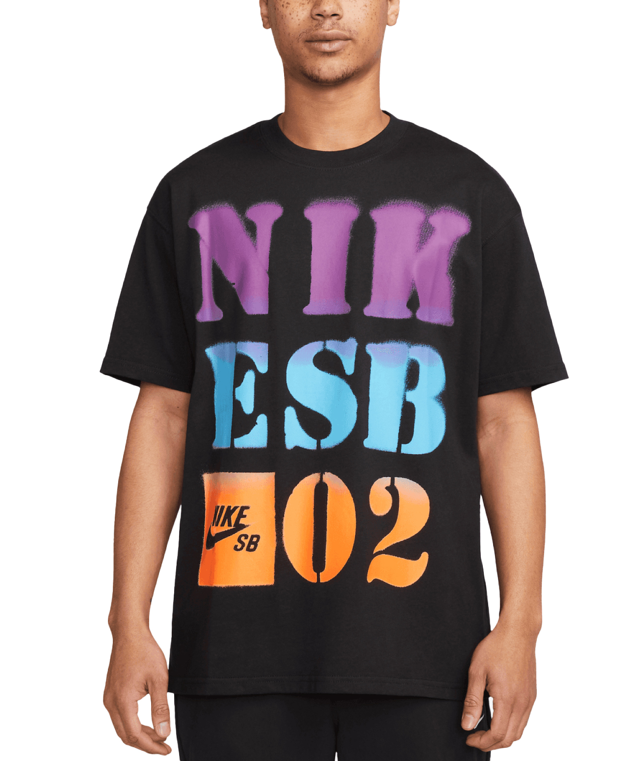 NIKE SB STENCIL TEE BLACK