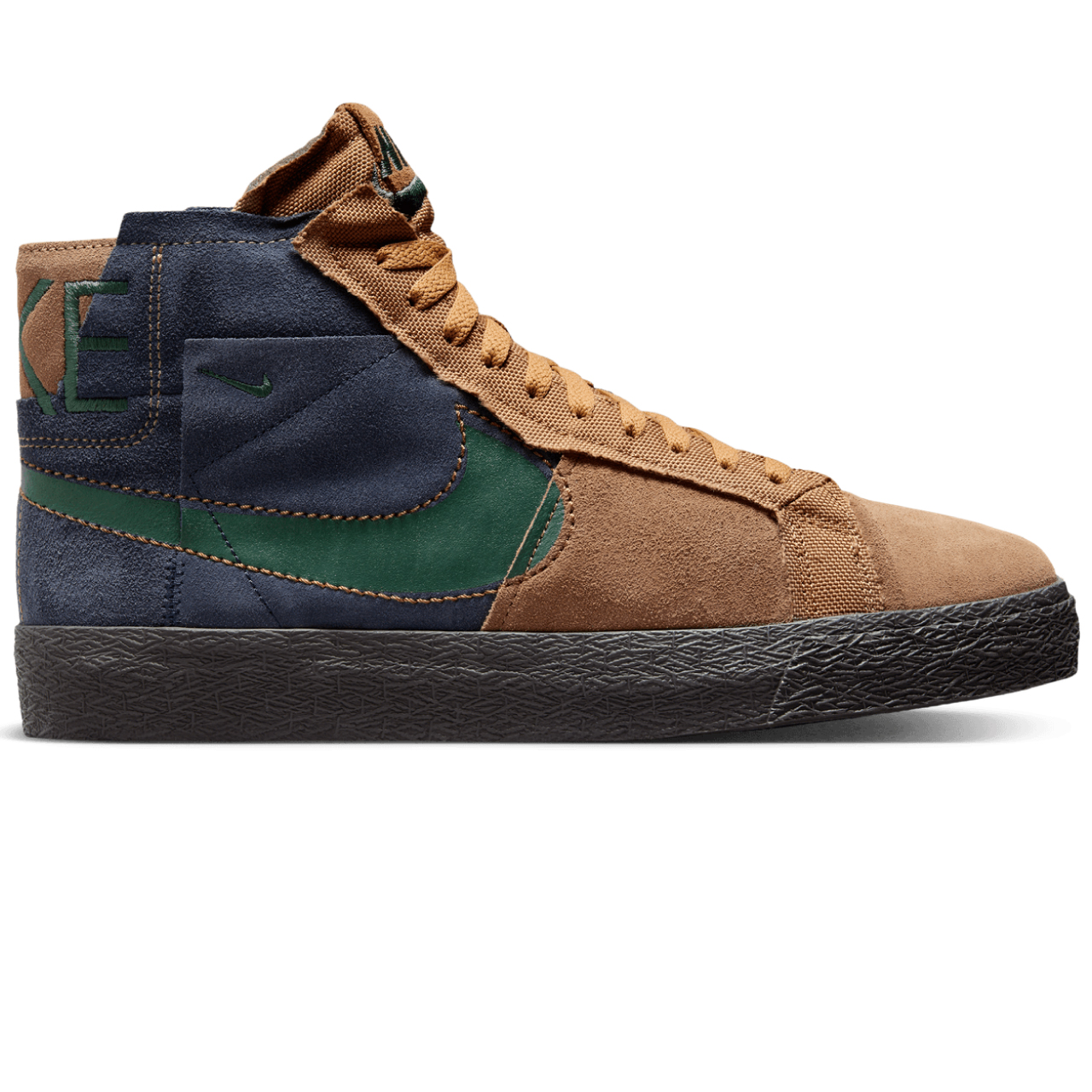 NIKE SB BLAZER MID PREMIUM LEGEND DARK BROWN/FIR/OBSIDIAN