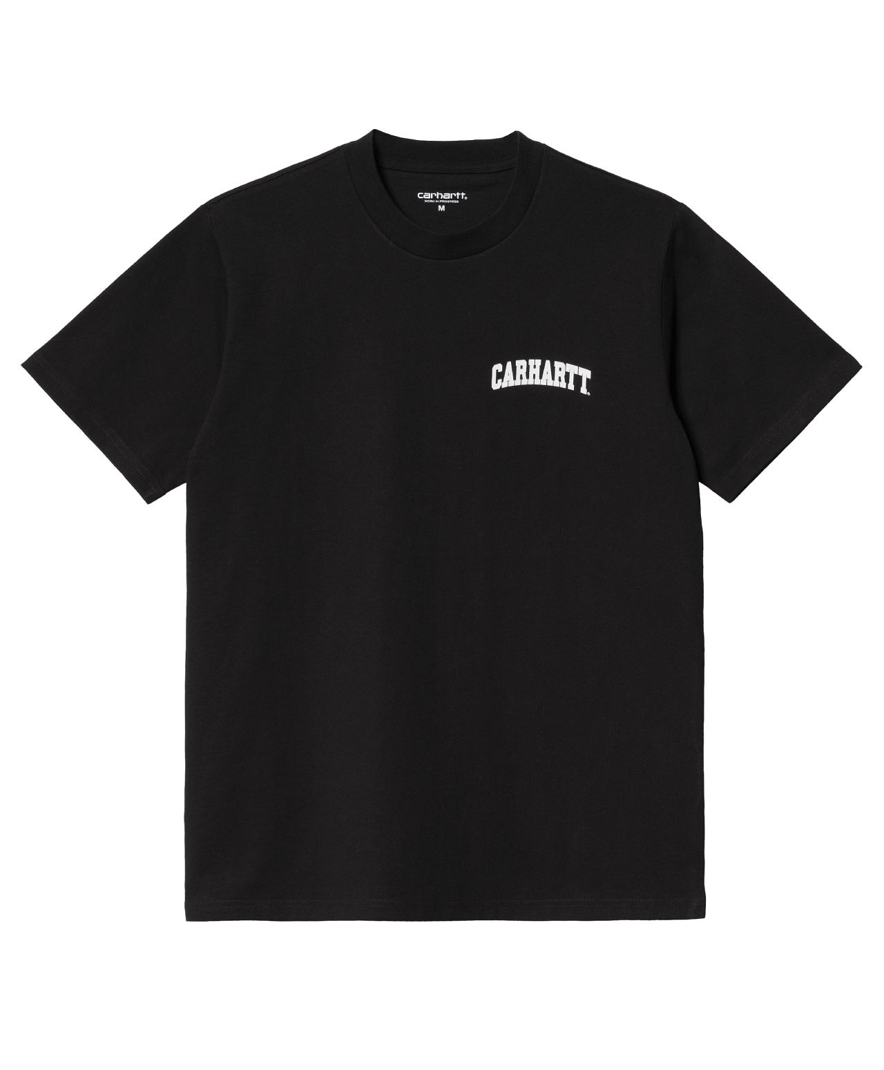 CARHARTT WIP UNIVERSITY SCRIPT TEE BLACK/WHITE