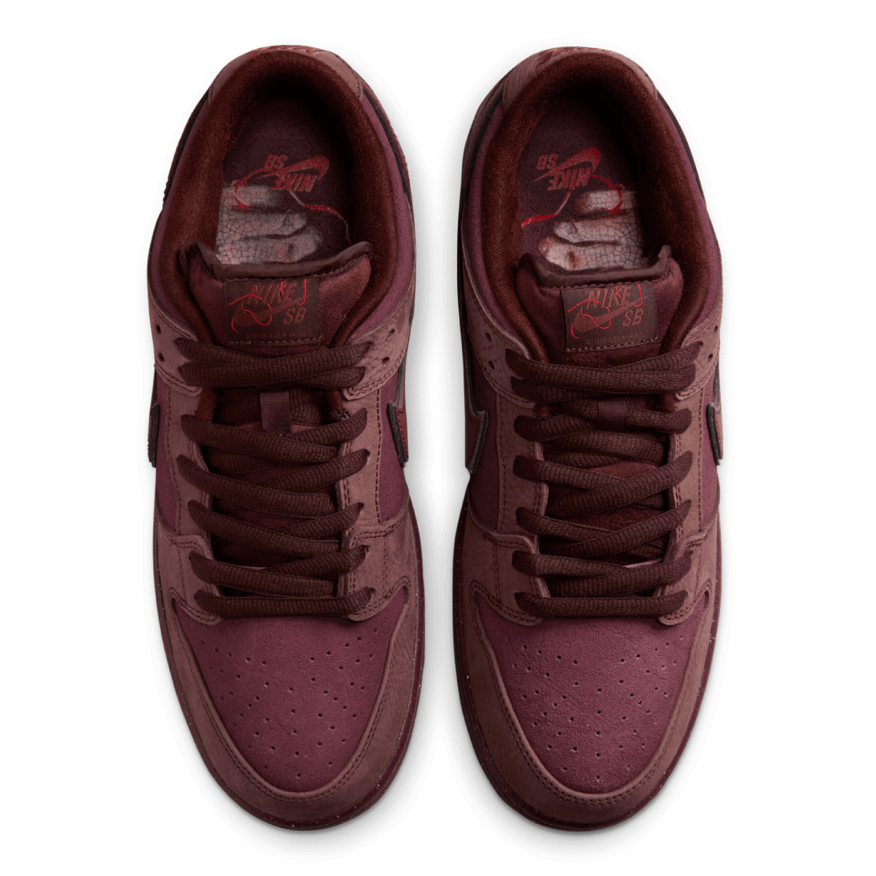 NIKE SB DUNK LOW PREMIUM 'CITY OF LOVE' BURGUNDY CRUSH/DARK TEAM