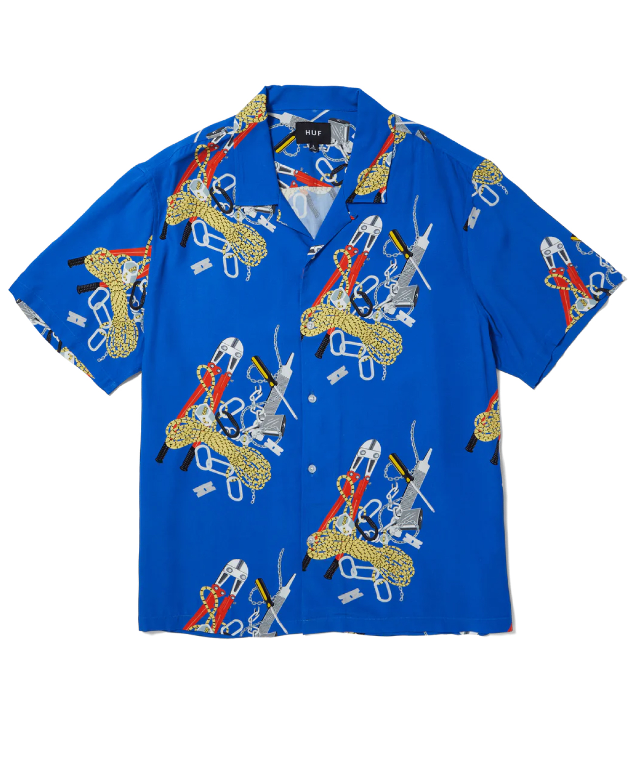 HUF SKIDROKYO RESORT SHIRT ROYAL
