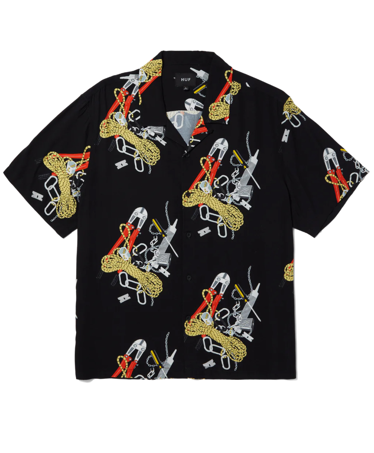 HUF SKIDROKYO RESORT SHIRT BLACK