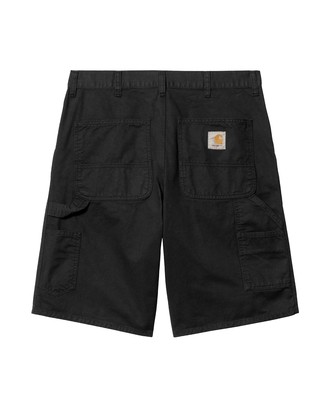 CARHARTT WIP SINGLE KNEE SHORT BLACK GARMENT DYED