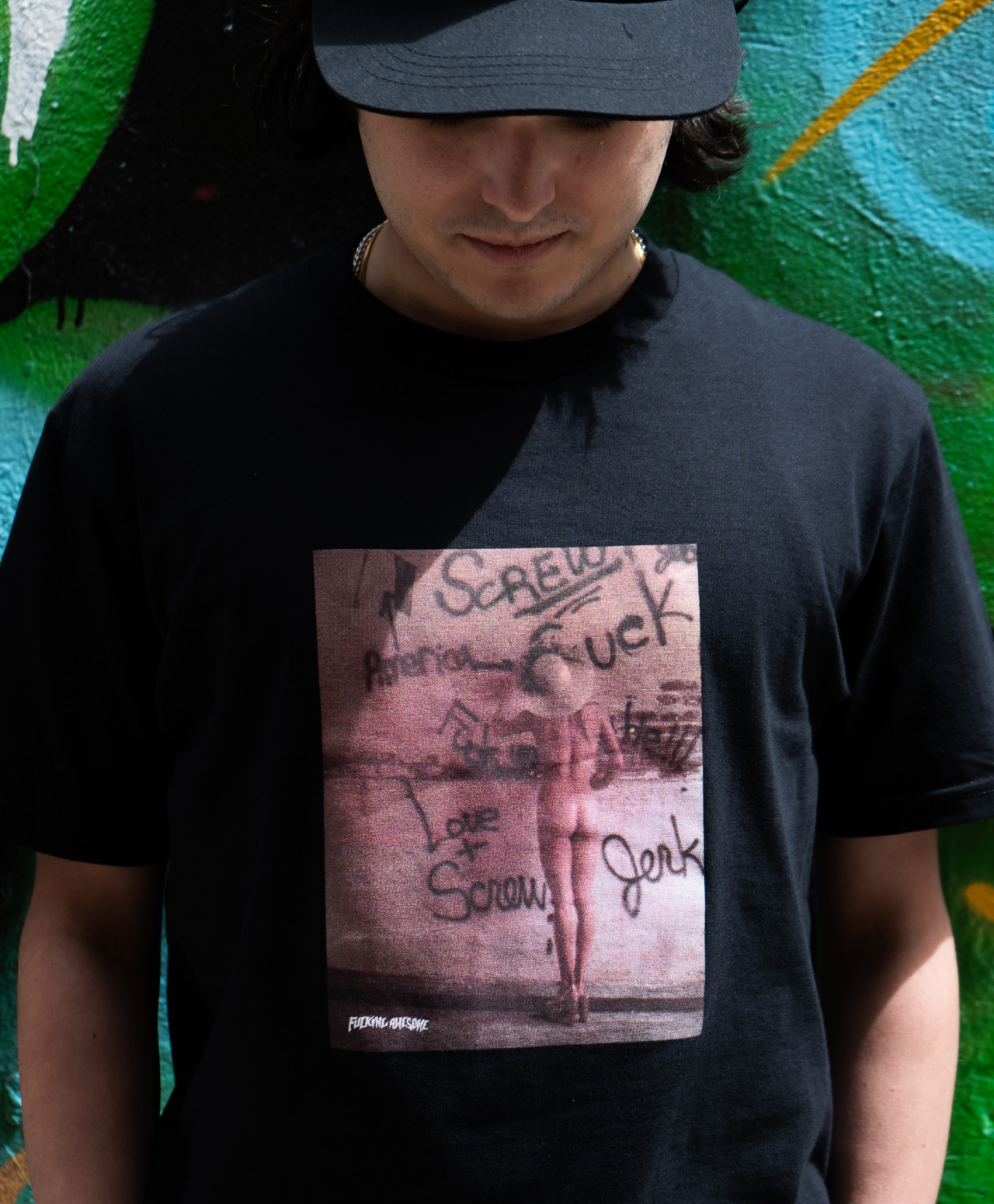FUCKING AWESOME LOVE AND SCREW TEE BLACK | TSHIRTS | Color