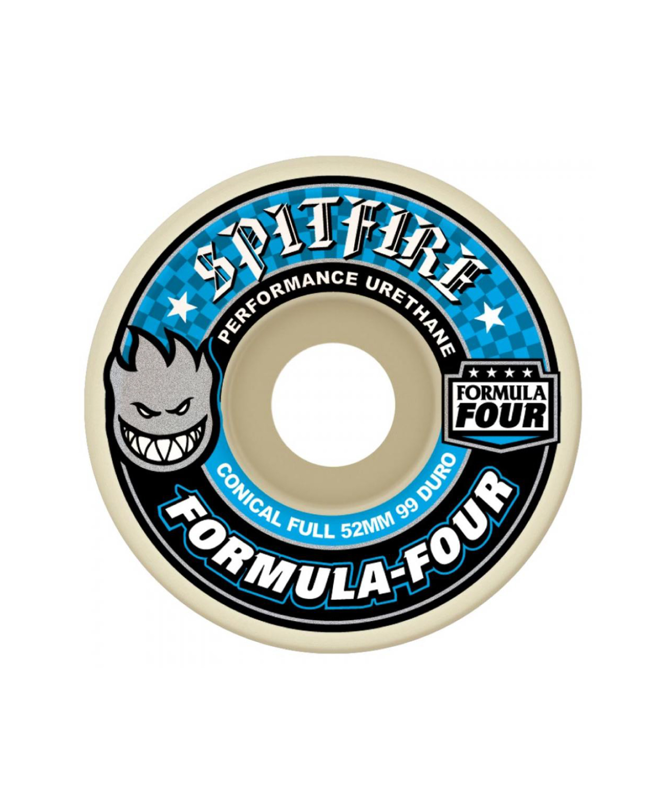 SPITFIRE FORMULA FOUR WHEELS CONICAL FULL 99DU 53MM WHITE