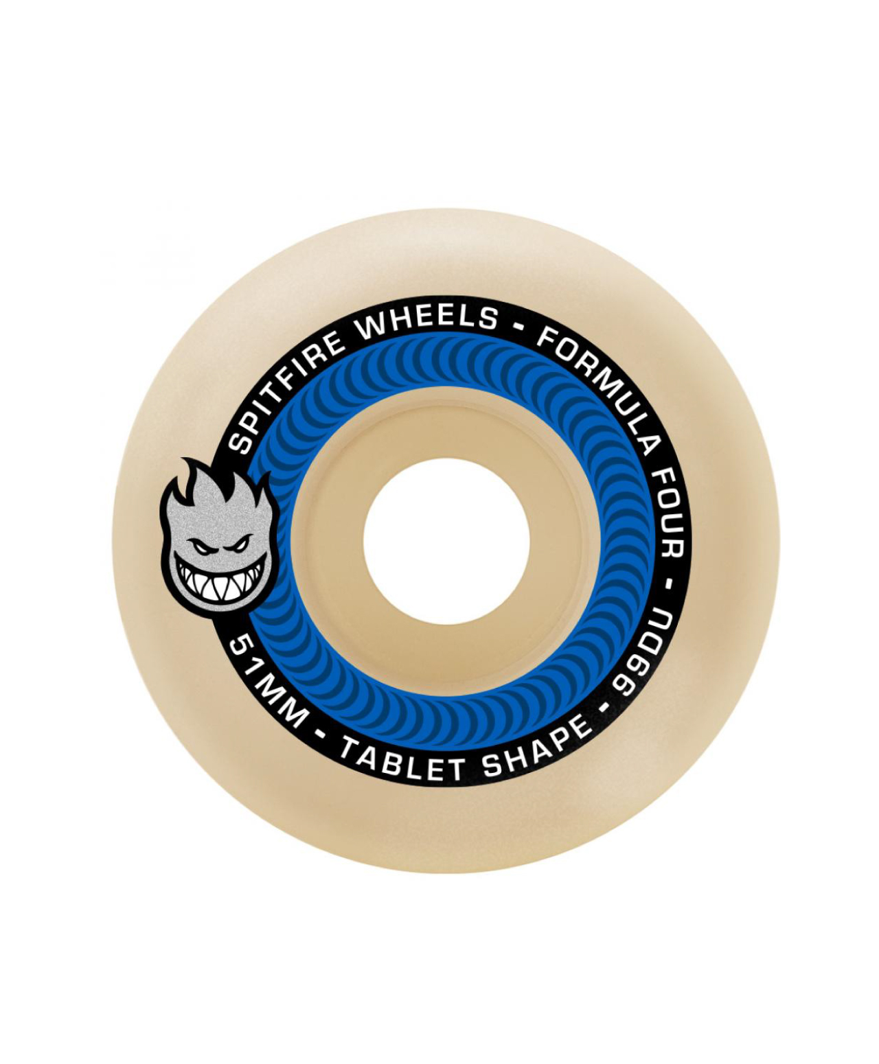 SPITFIRE FORMULA FOUR WHEELS TABLET 99 54MM WHITE