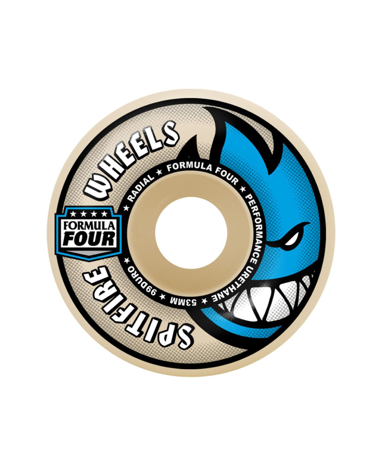 SPITFIRE FORMULA FOUR WHEELS RADIAL 99DU 53MM WHITE