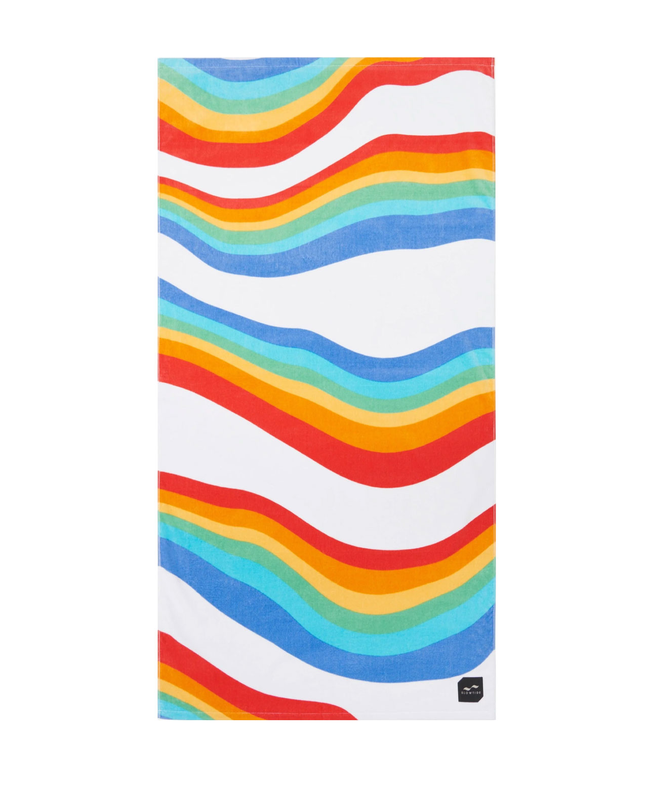 SLOWTIDE ROYGBIV TOWEL WHITE