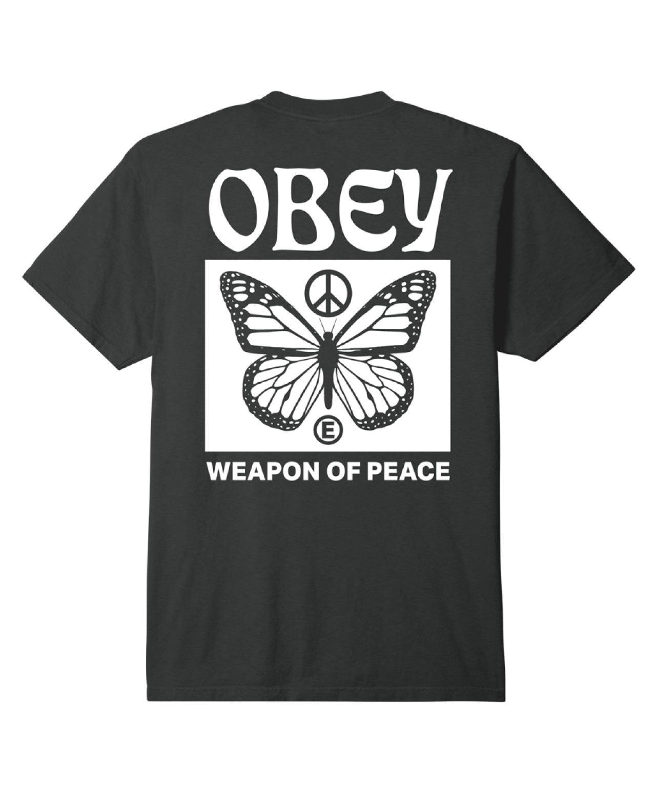 OBEY WEAPON OF PEACE TEE PIGMENT VINTAGE BLACK