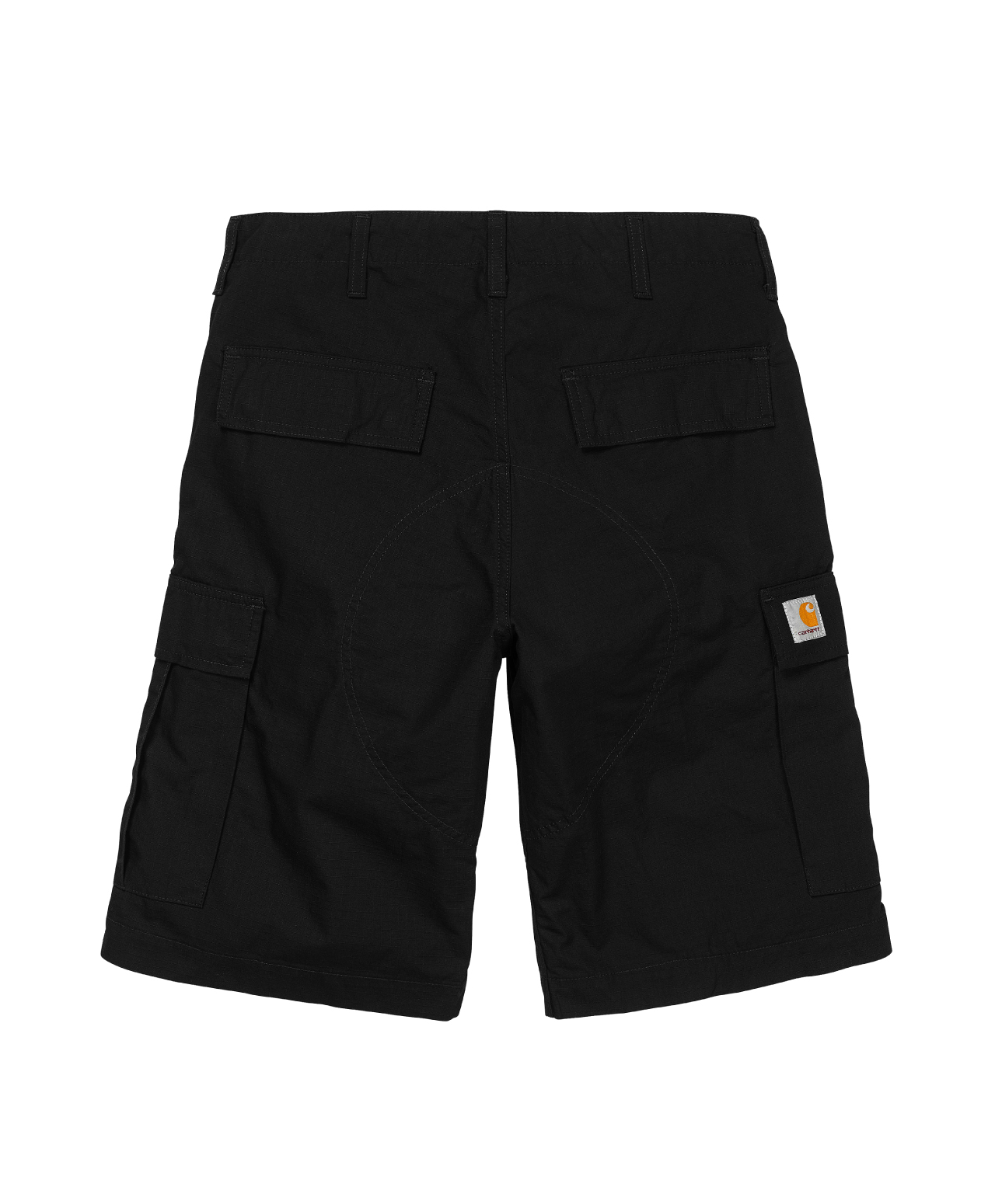 CARHARTT WIP REGULAR CARGO SHORT BLACK RINSED