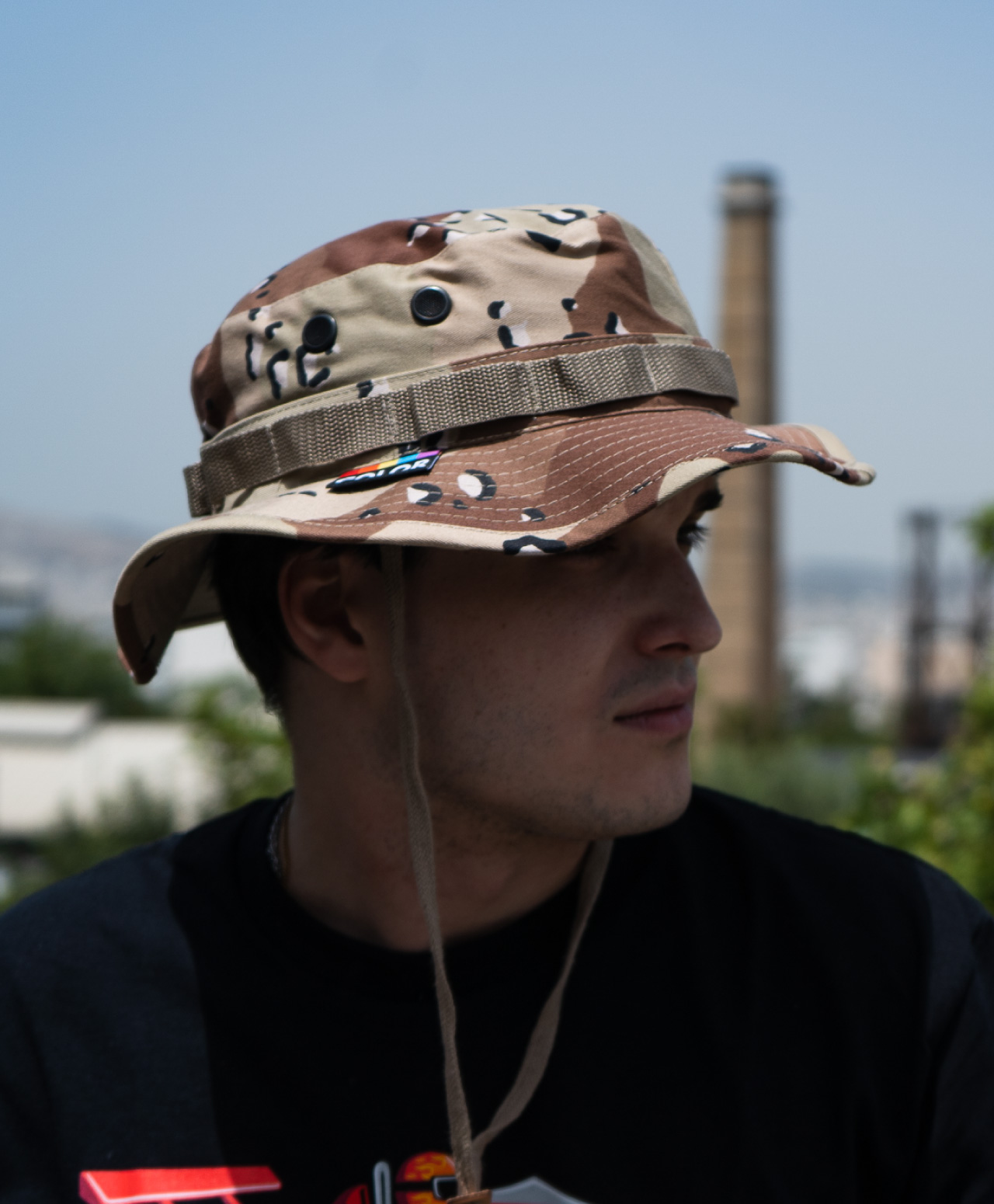 COLOR I-5 LACED BUCKET HAT COMBAT DESERT CAMO