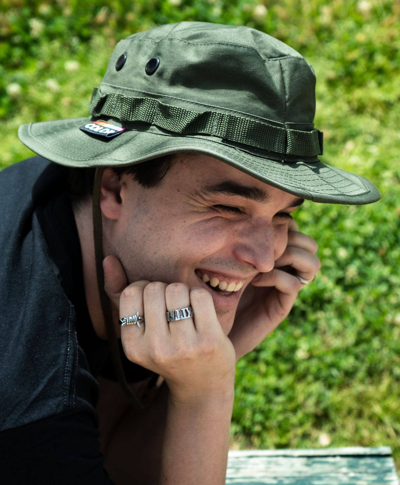 COLOR I-5 LACED BUCKET HAT OLIVE DRAB