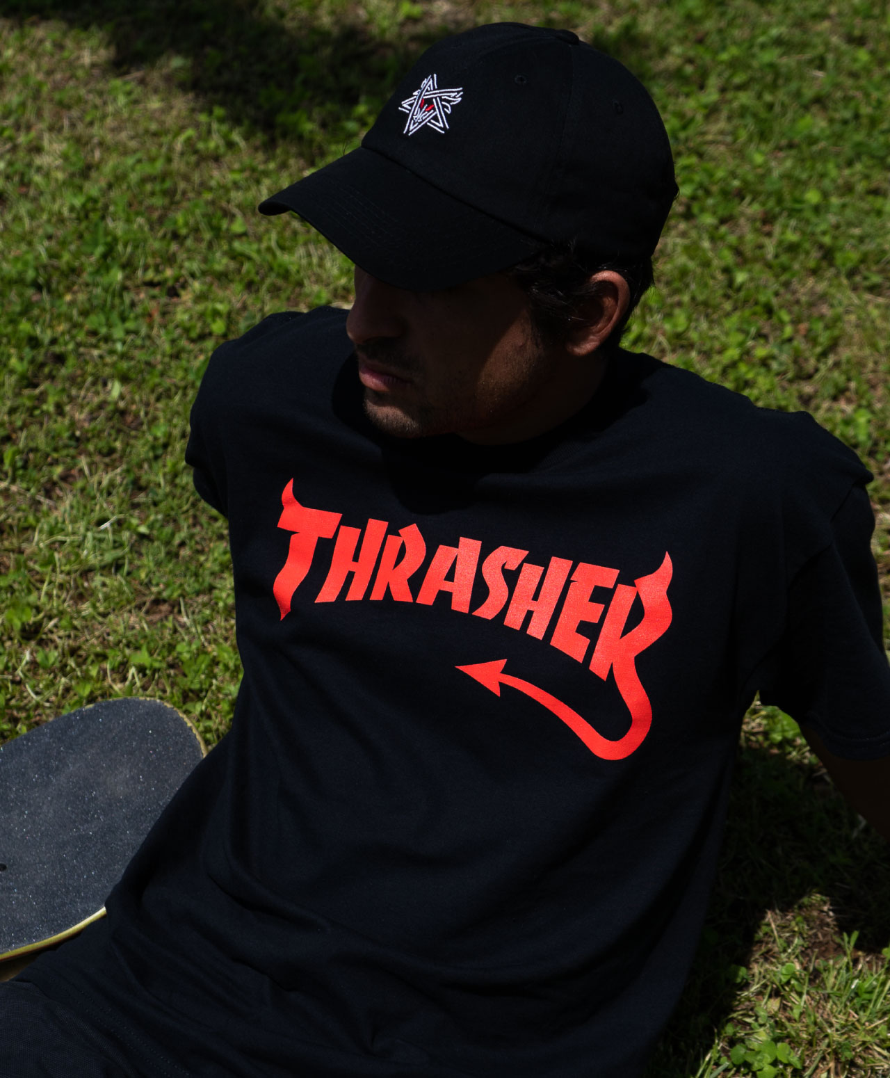 THRASHER DIABLO TEE BLACK