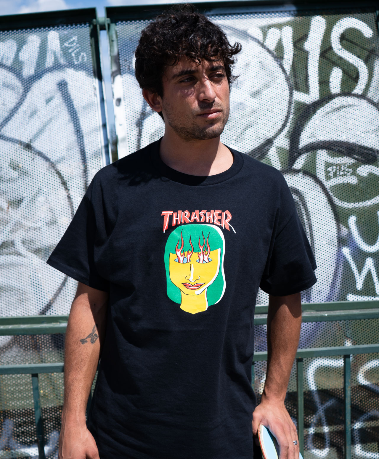 THRASHER TALK SHIT BY GONZ TEE BLACK