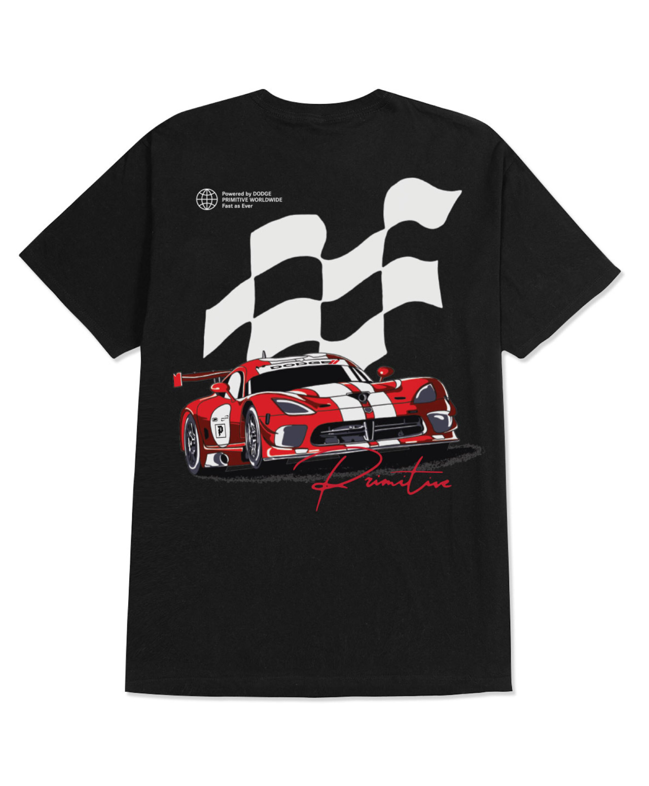 PRIMITIVE X DODGE POWERED TEE BLACK