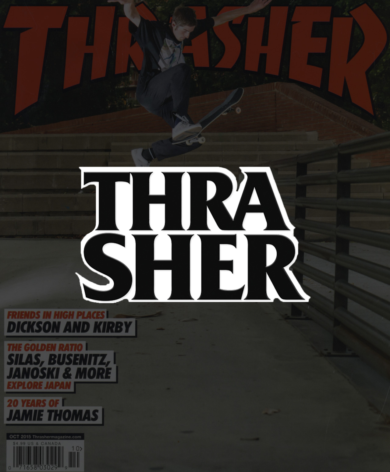 THRASHER X ANTIHERO LAPEL PIN BLACK/WHITE