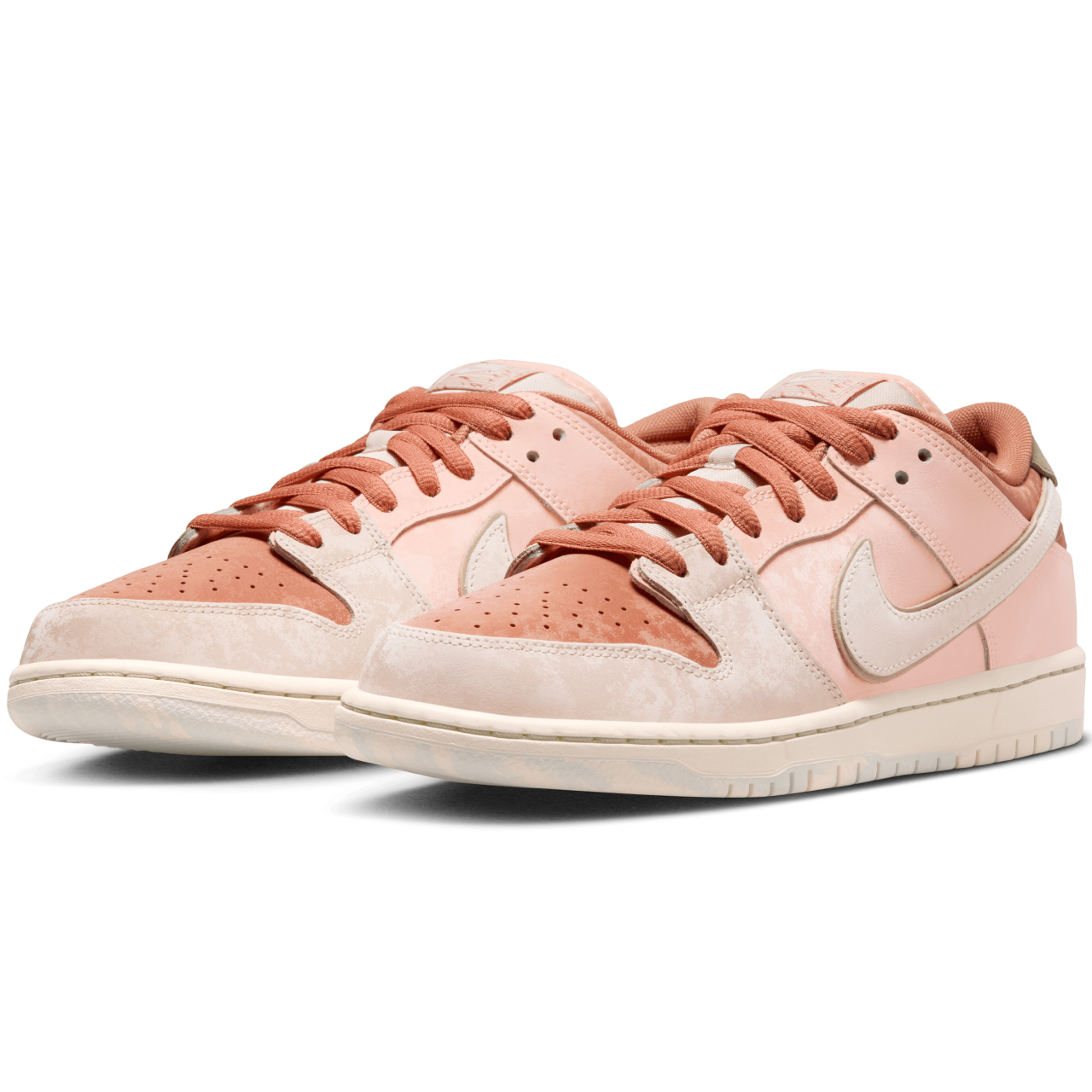 NIKE SB DUNK LOW PRO 'TROCADERO GARDENS' AMBER BROWN/GUAVA ICE