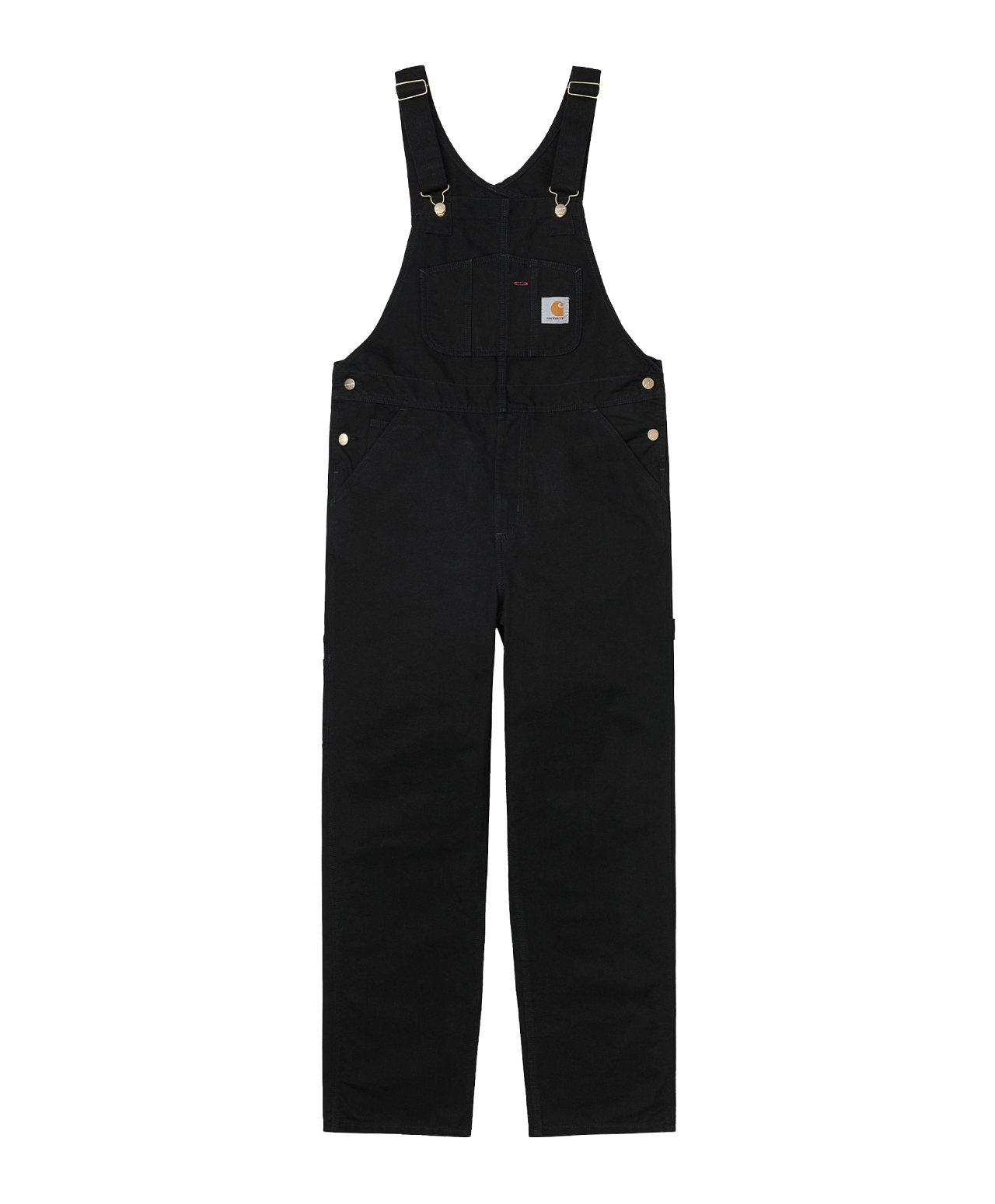 CARHARTT WIP BIB OVERALL BLACK RINSED