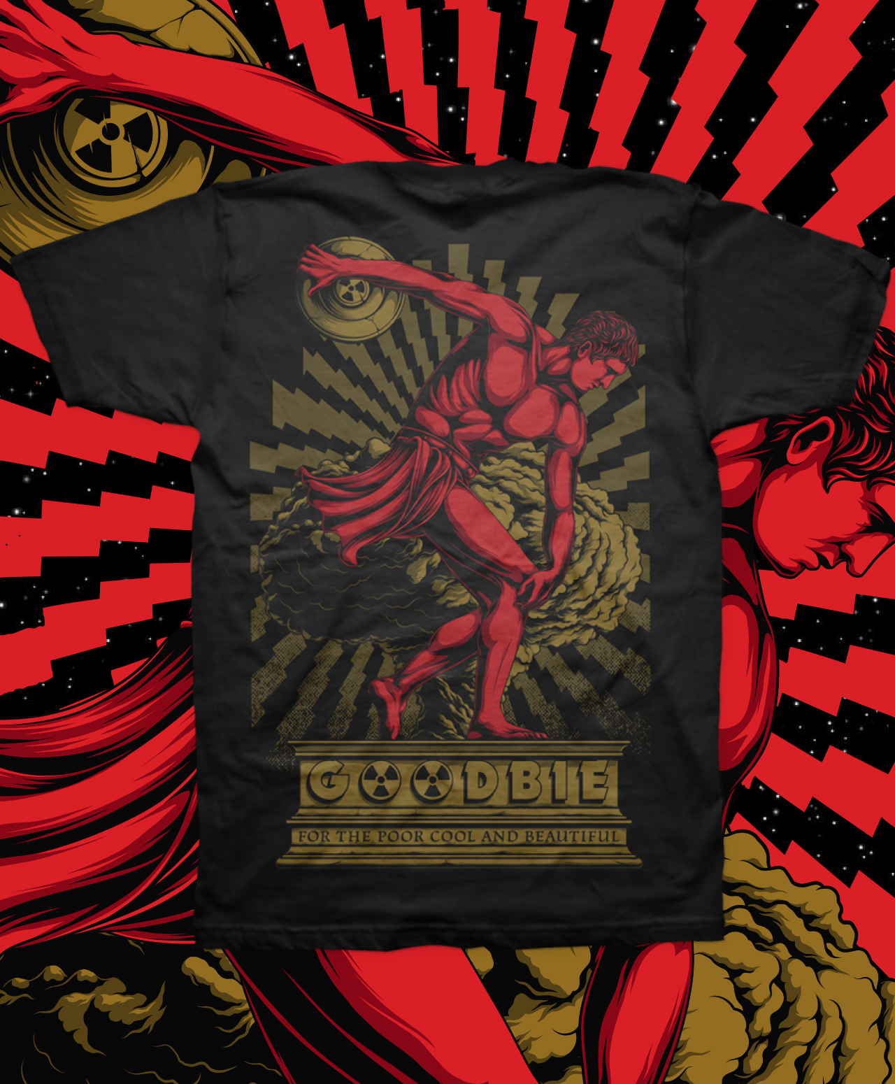 GOODBIE WAR GAMES NUCLEAR DISCMAN TEE BLACK