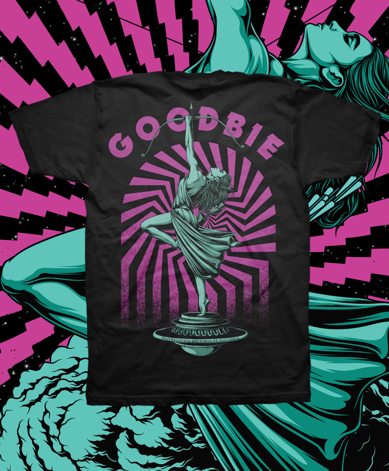 GOODBIE WAR GAMES NUCLEAR ARCHERY TEE BLACK