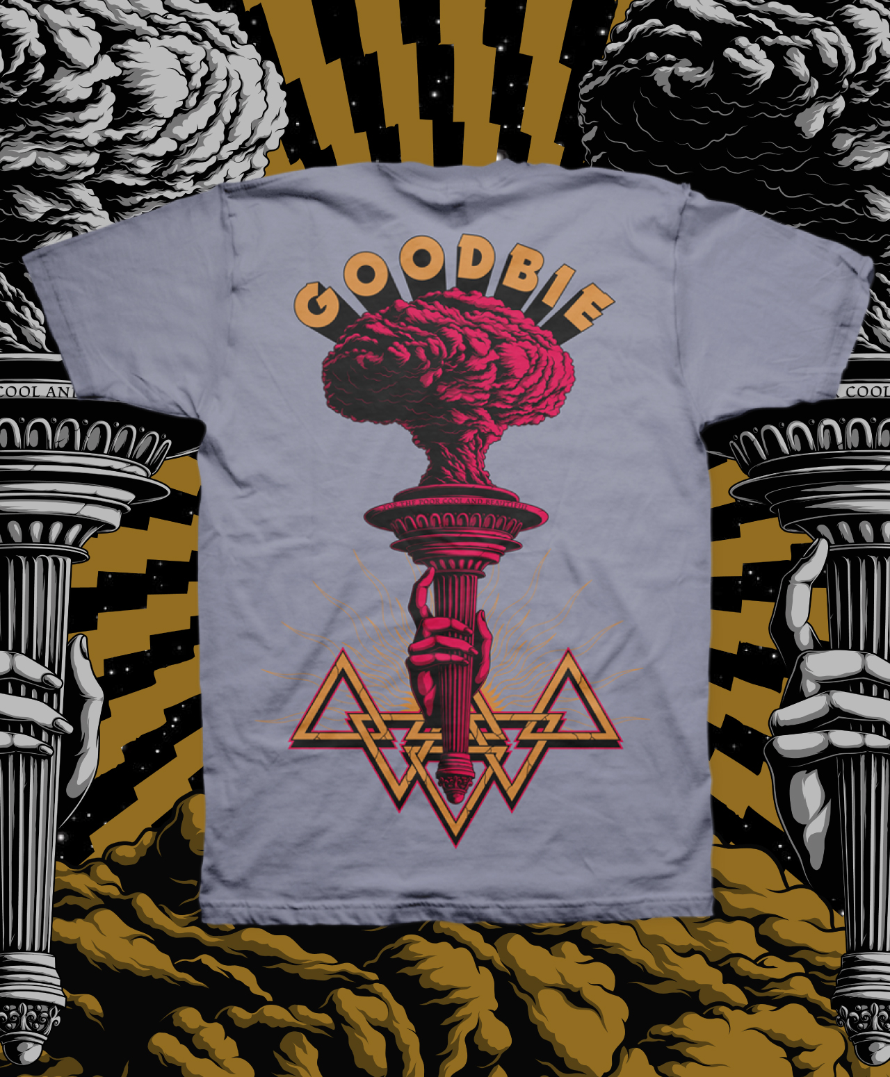 GOODBIE WAR GAMES NUCLEAR TORCH TEE SLATE