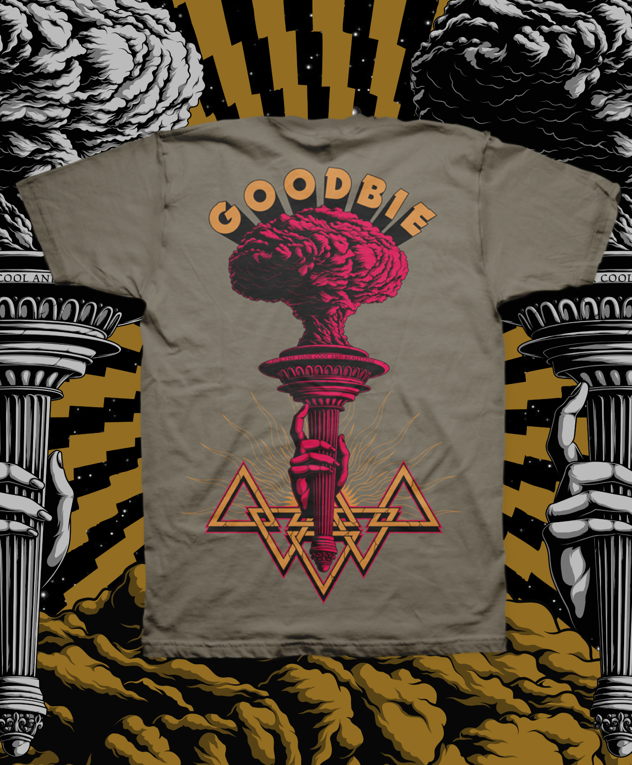 GOODBIE WAR GAMES NUCLEAR TORCH TEE ARMY