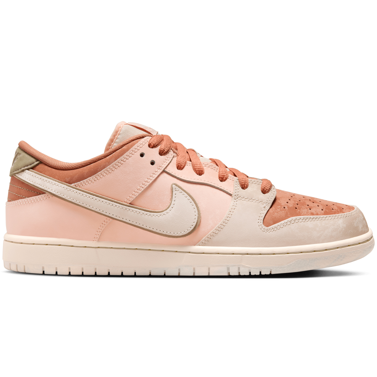NIKE SB DUNK LOW PRO TROCADERO GARDENS AMBER BROWN/GUAVA ICE-CRIMSON TINT-HEMP