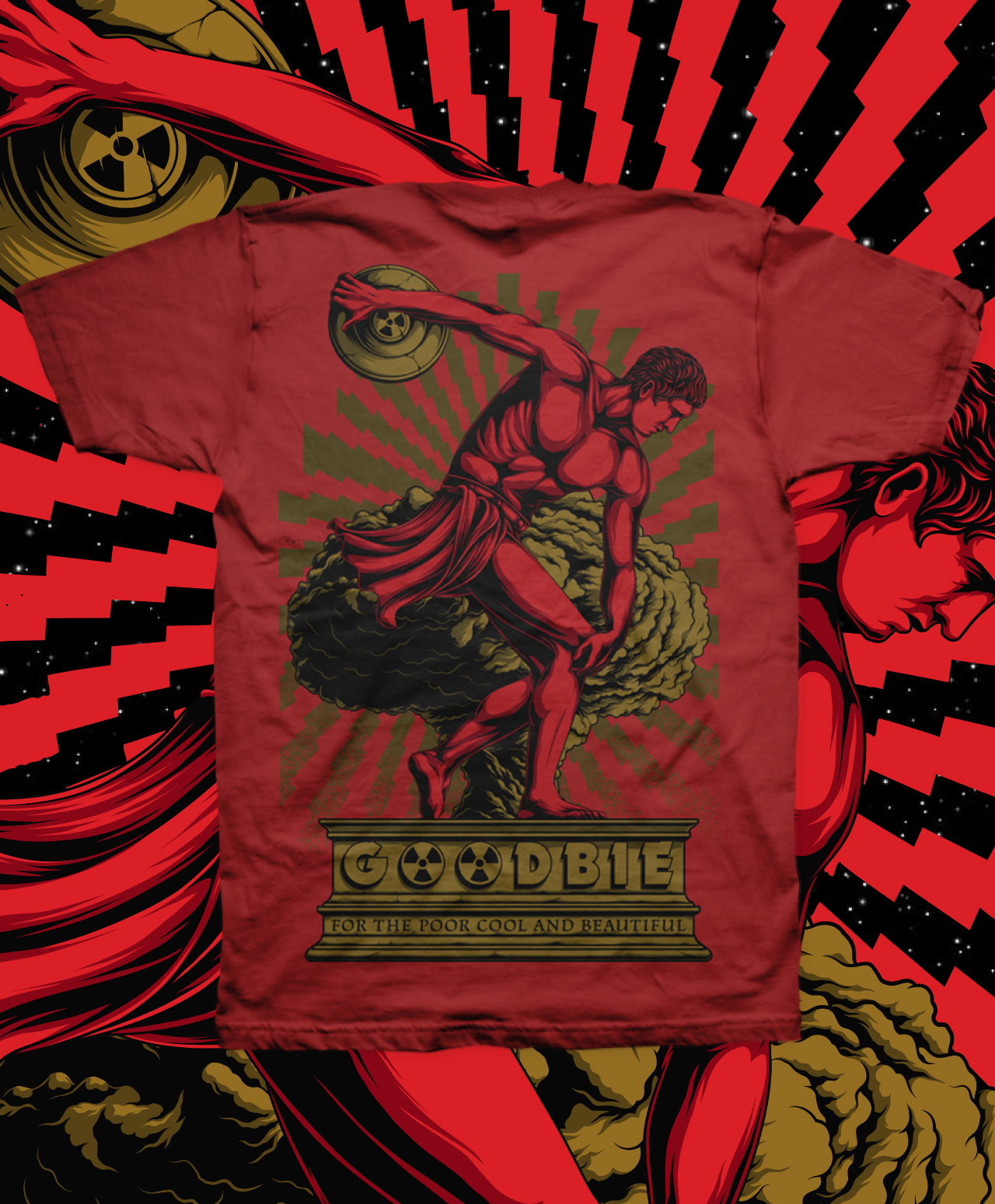 GOODBIE WAR GAMES NUCLEAR DISCMAN TEE RED
