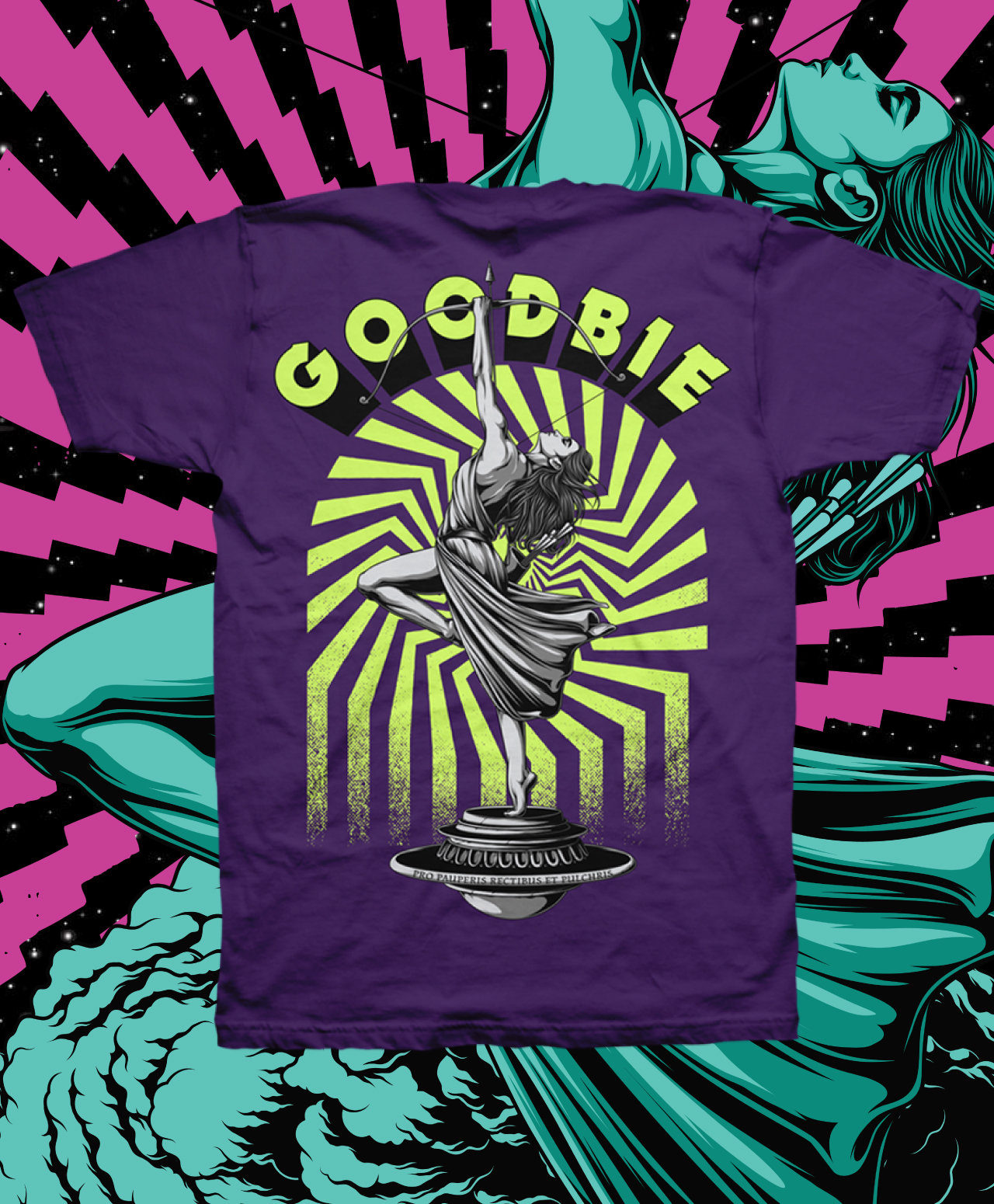GOODBIE WAR GAMES NUCLEAR ARCHERY TEE PURPLE