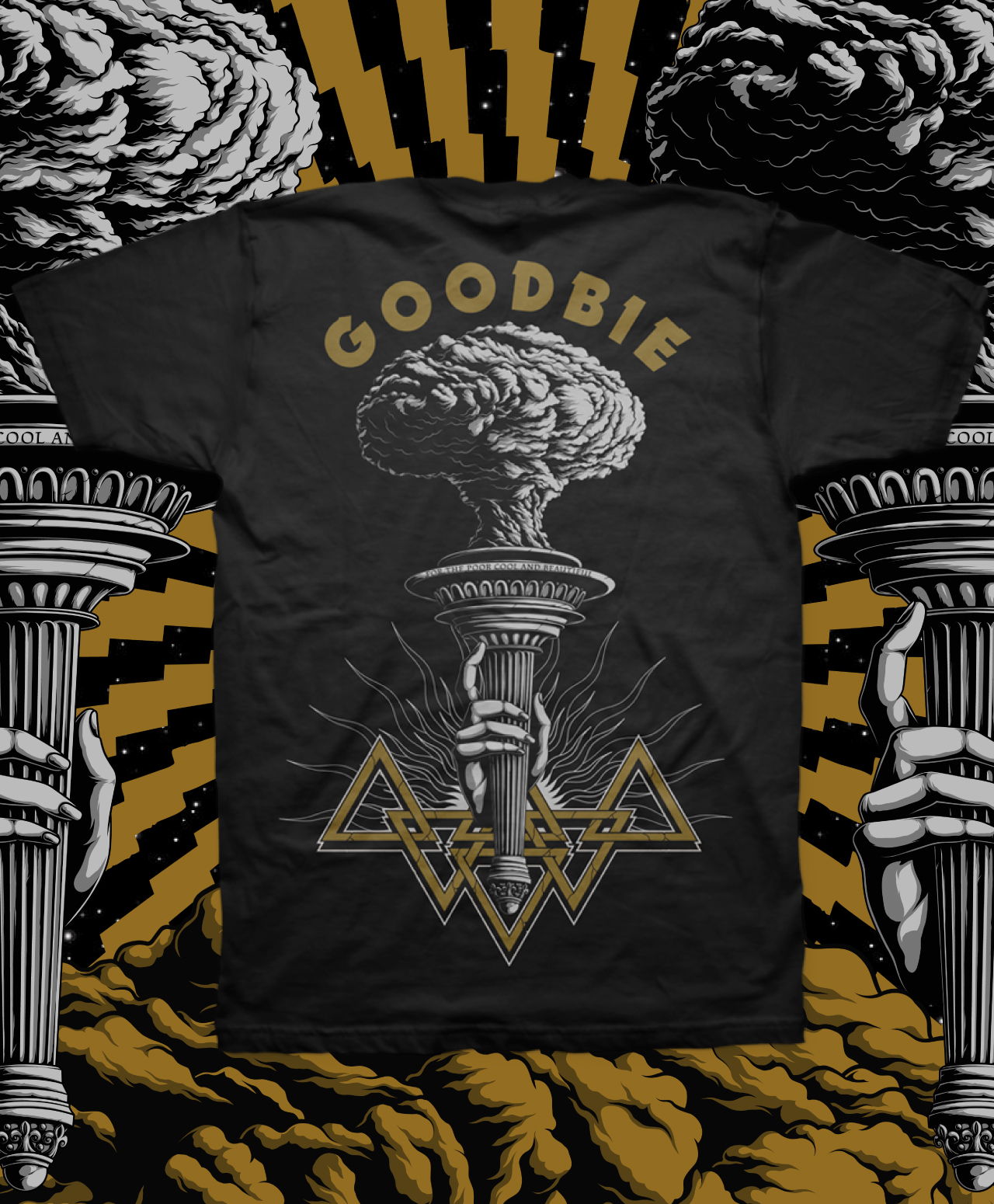 GOODBIE WAR GAMES NUCLEAR TORCH TEE BLACK