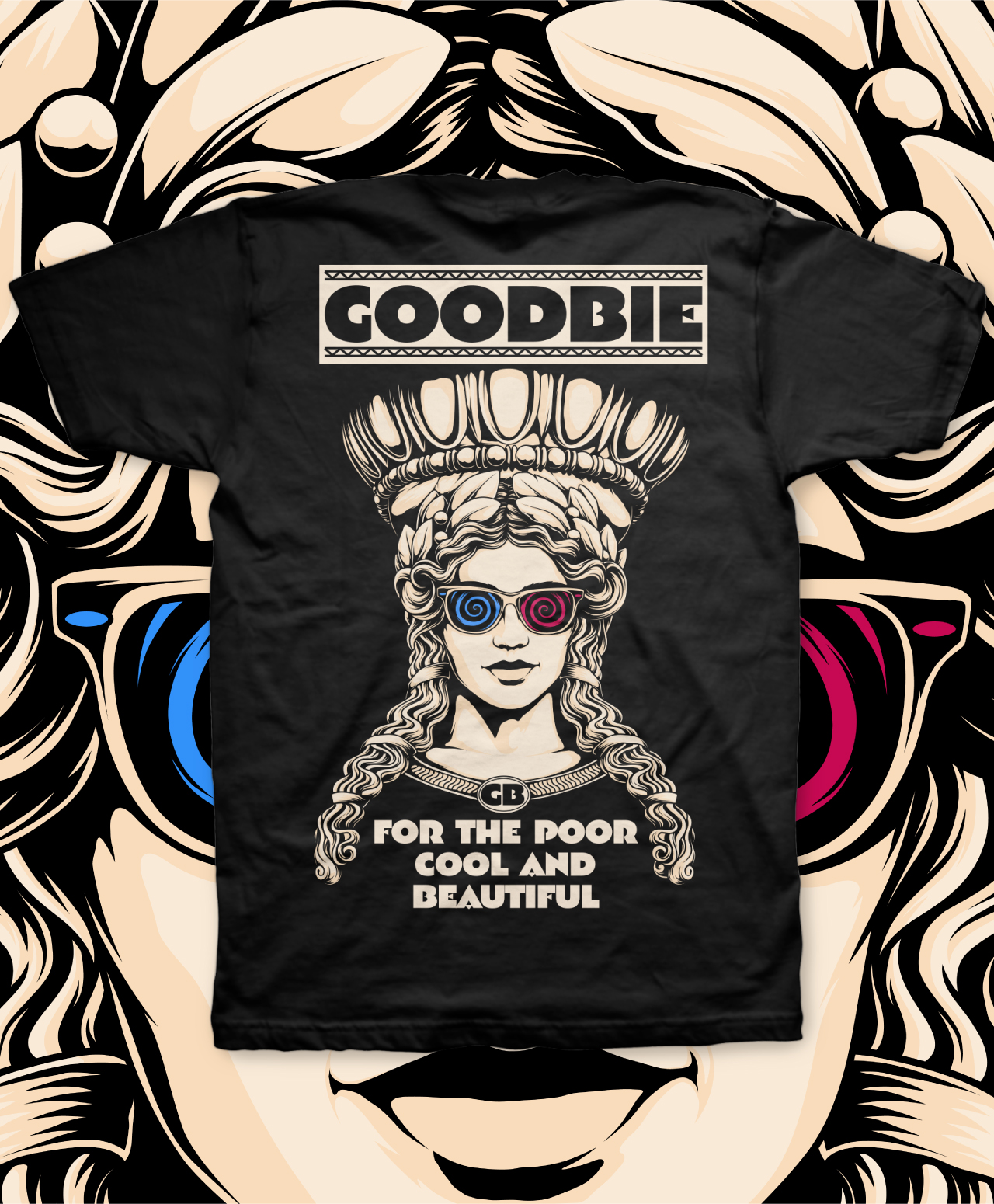 GOODBIE KARRY 3D GLOW TEE BLACK
