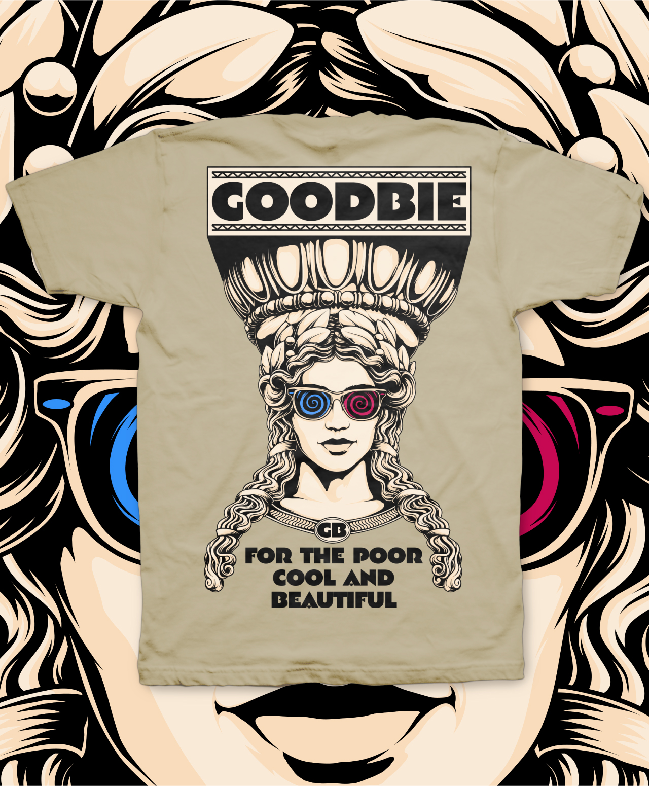 GOODBIE KARRY 3D GLOW TEE CREAM