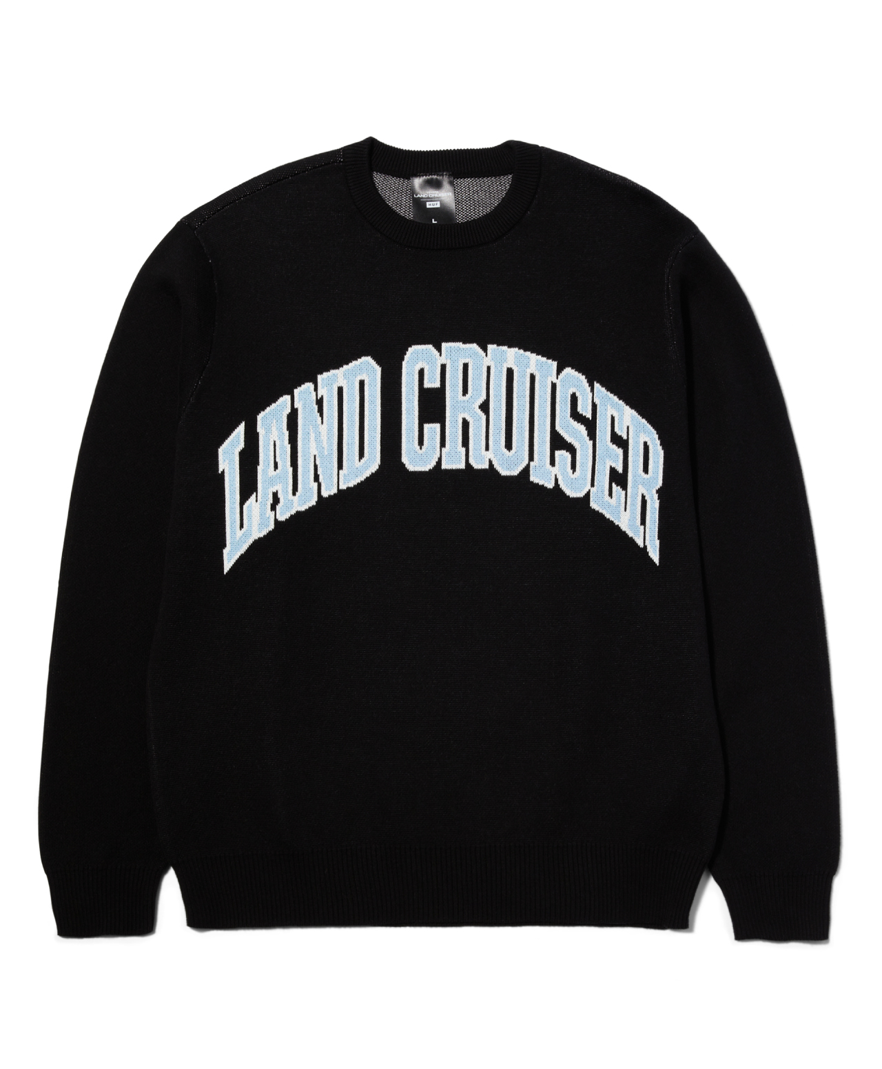 HUF X LAND CRUISER PARTS & SERVICE SWEATER BLACK | SWEATERS