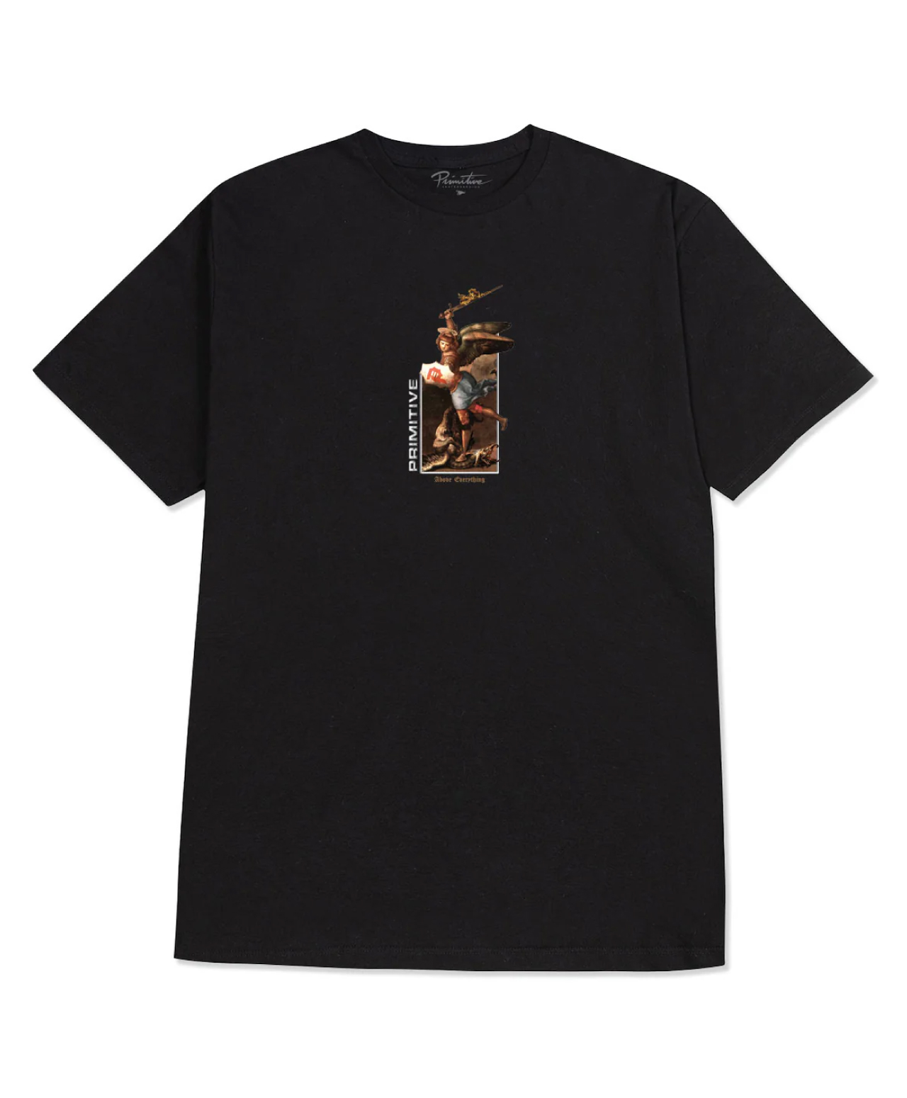 PRIMITIVE GOLD PACK PROTECTOR TEE BLACK
