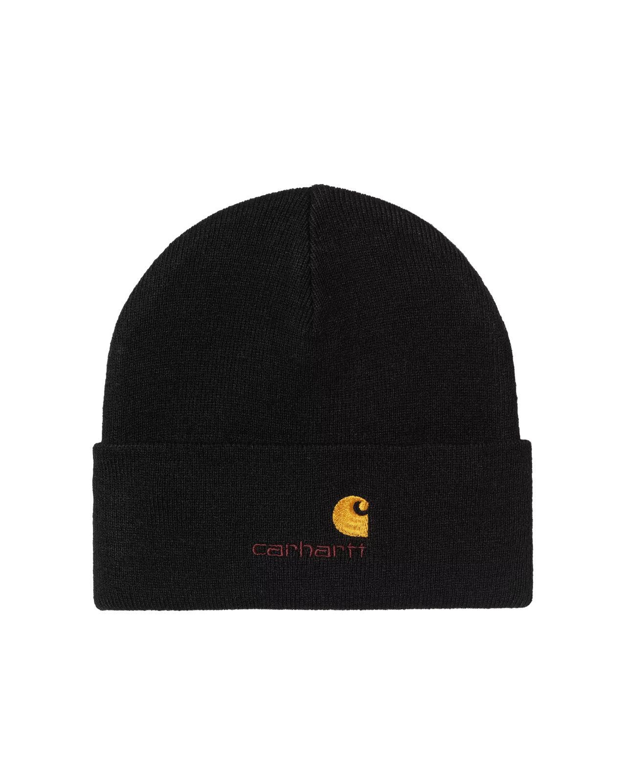 CARHARTT WIP AMERICAN SCRIPT BEANIE BLACK