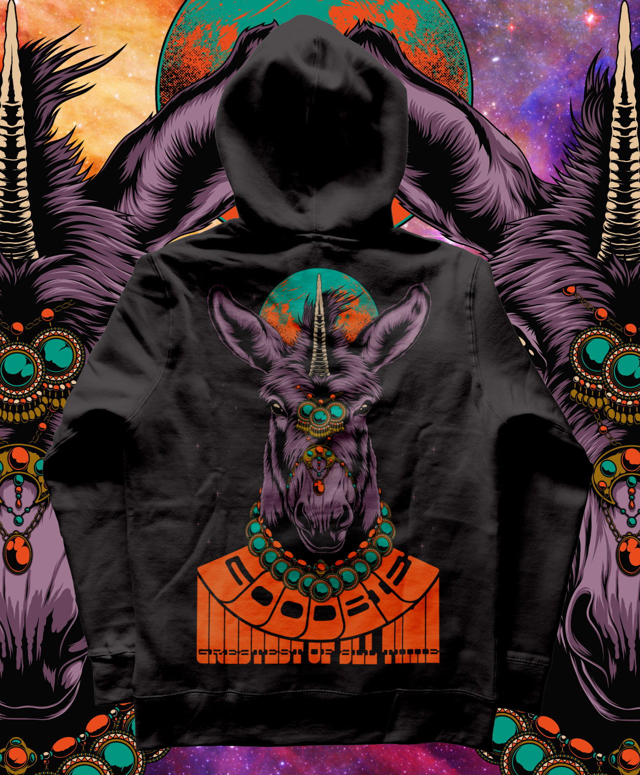 GOODBIE G.O.A.T UNIDONK PREMIUM HOOD BLACK