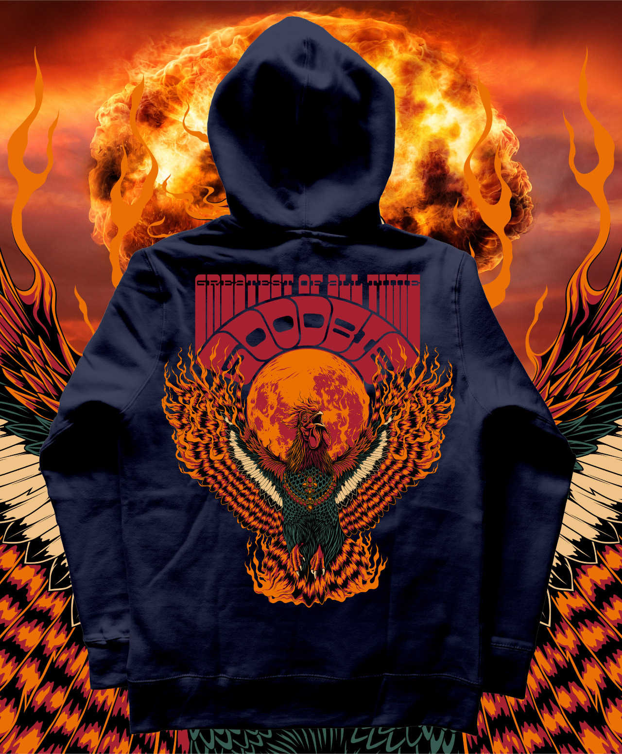 GOODBIE G.O.A.T PHOENIX PREMIUM HOOD NAVY
