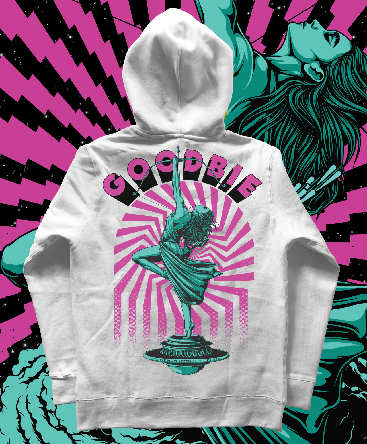 GOODBIE WAR GAMES NUCLEAR ARCHERY PREMIUM HOOD WHITE