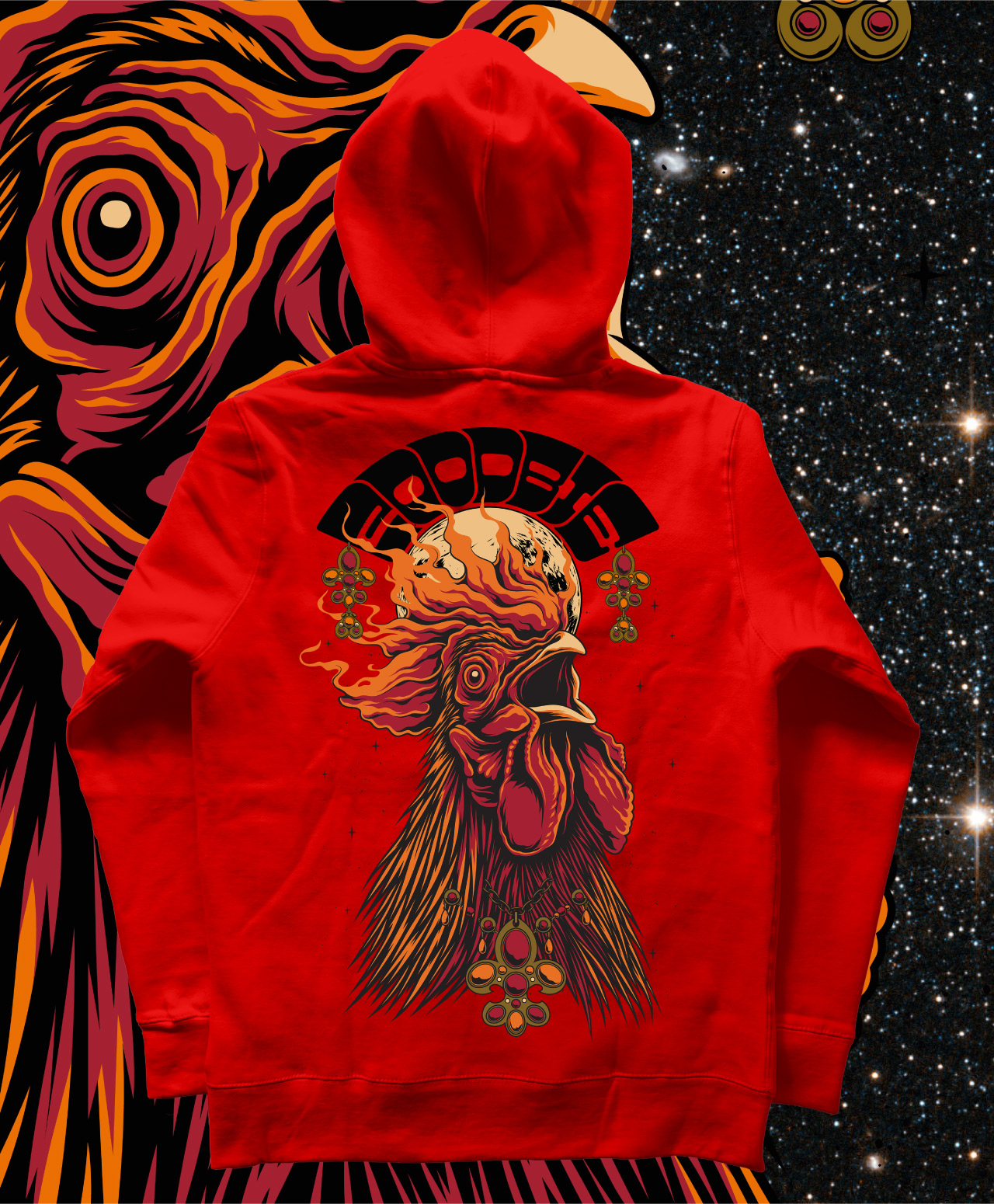 GOODBIE G.O.A.T PLAY CHICKEN PREMIUM HOOD RED