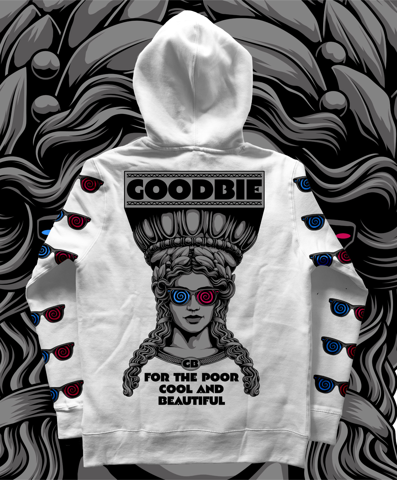 GOODBIE KARRY 3D PREMIUM HOOD WHITE