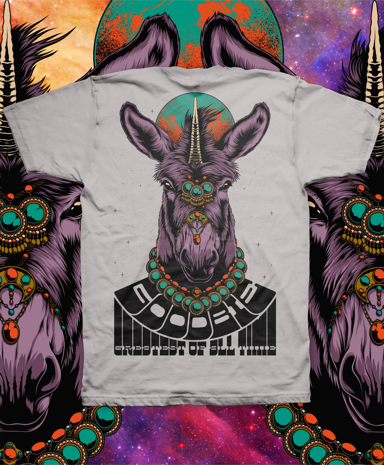 GOODBIE G.O.A.T UNIDONK TEE NEW SILVER