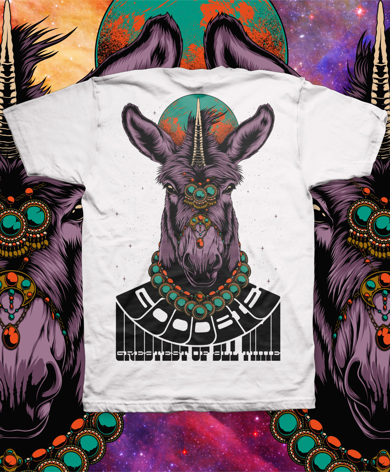 GOODBIE G.O.A.T UNIDONK TEE WHITE